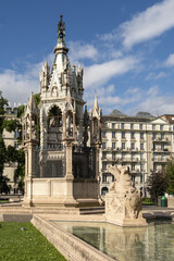 Fototapeta na wymiar The Brunswick Monument build to commemorate the life of Charles II, Duke of Brunswick in Geneva Switzerland, 