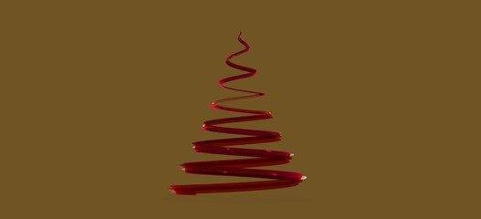 weihnachten weihnachtsbaum modern illustration 3d