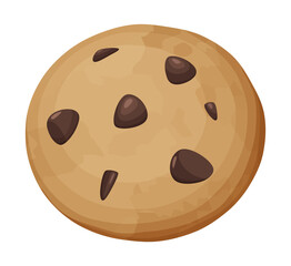 チョコチップクッキーのイラスト