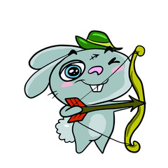 Vector design on a white isolated background for postcards, banners, stickers for social networks.