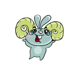 Vector design on a white isolated background for postcards, banners, stickers for social networks.