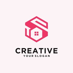 Creative home logo ,real estate logo, creative home logo collection, home logo set. vector illustrator with fancy colors 
