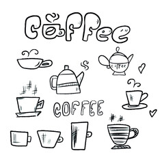 Vector design on a white isolated background for postcards, banners, stickers for social networks.