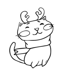 Vector design on a white isolated background for postcards, banners, stickers for social networks.