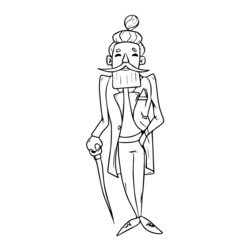 Vector design on a white isolated background for postcards, banners, stickers for social networks.