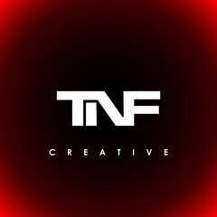 TNF Letter Initial Logo Design Template Vector Illustration