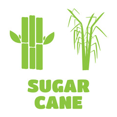 Sugar cane vector illustration. Sugarcane icon