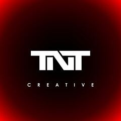 TNT Letter Initial Logo Design Template Vector Illustration - obrazy, fototapety, plakaty