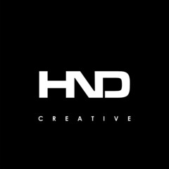 HND Letter Initial Logo Design Template Vector Illustration