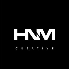 HNM Letter Initial Logo Design Template Vector Illustration