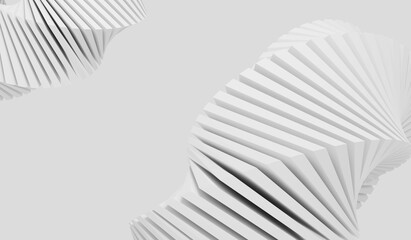 3D illustration White Abstract Background wallpaper