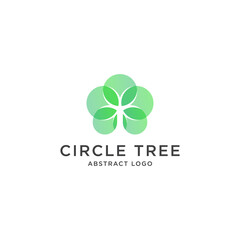 CIRCLE TREE ABSTRACT LOGO DESIGN