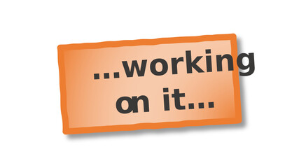 working on it orange stick