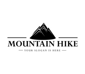 mountain climbing logo template,logo design,vector image