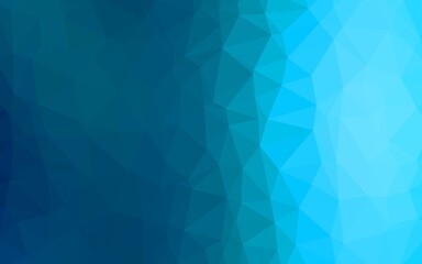 Light BLUE vector polygon abstract backdrop.