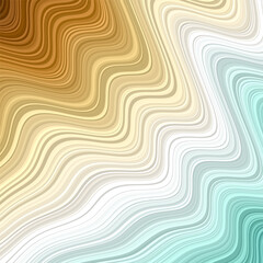 Wavy background. Elegant background in brown blue green colors. EPS10 Vector.