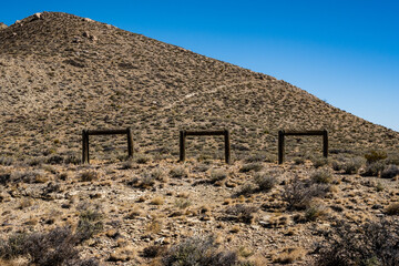 Hitching Posts at Salt Basin Overlook In Guadalupe Mountains