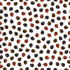 Black quinoa vector cartoon seamless pattern for template farmer market design, label and packing.