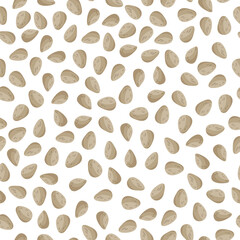 Hemp vector cartoon seamless pattern for template farmer market design, label and packing.