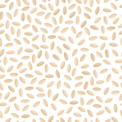 Psyllium vector cartoon seamless pattern for template farmer market design, label and packing.