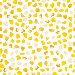 Corn grits vector cartoon seamless pattern for template farmer market design, label and packing.