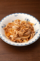 豚肉と玉ねぎの生姜炒め