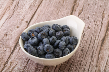 Ripe sweet tasty blueberries heap