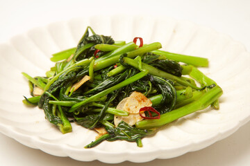 空芯菜のガーリック炒め