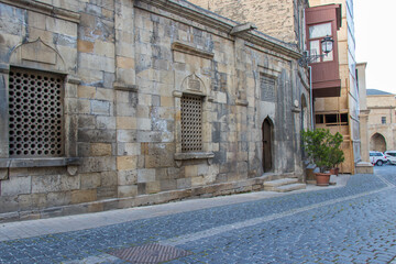 Medieval buildingns in Azerbaijan. Sheikh Ibrahim Mosque in Icherisheher - Baku