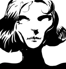 silhouette of a woman