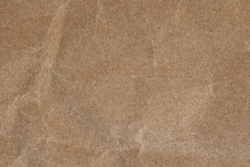texture of crumpled sheet of cardboard, cardboard sheet of paper close up