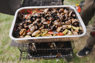 basket of mushrooms