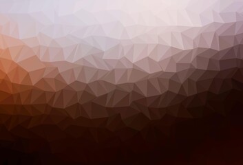 Obraz premium Dark Red, Yellow vector polygon abstract background.