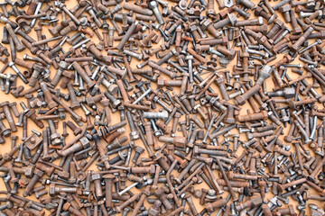 Bulones Tornillos Tuercas Oxidados Viejos