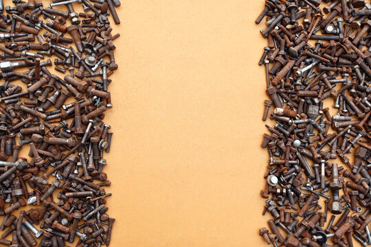 Bulones Tornillos Tuercas Oxidados Viejos