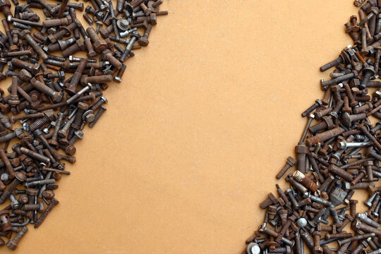 Bulones Tornillos Tuercas Oxidados Viejos