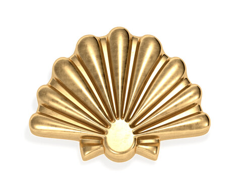 Sea shell logo 3d rendering