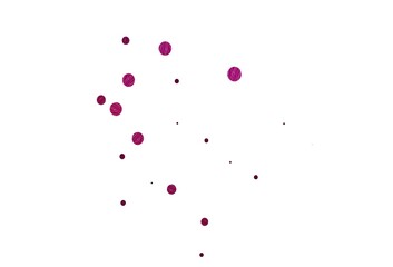 Light pink vector pattern with spheres.
