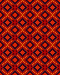 Vertical red seamless background with patterned shapes