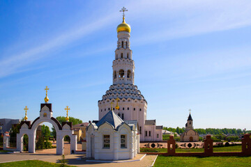 Fototapeta na wymiar Prokhorovka, Belgorod Region, Russia May 10, 2013: Peter and Paul Cathedral, the third battlefield where the tank battle of 1943 took place