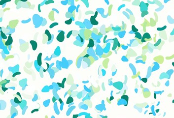 Light blue, yellow vector template with memphis shapes.