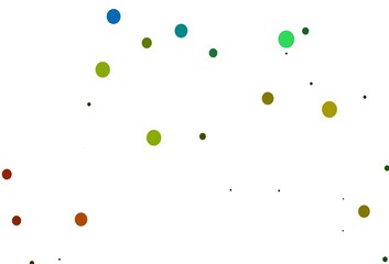 Light Blue, Yellow vector template with circles.