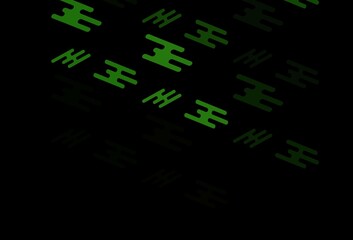 Dark Green vector template with repeated sticks.