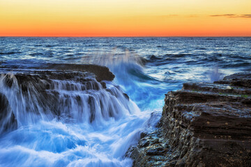 Sea Narrab Trench flow dawn