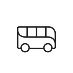 bus line icon. vehicle and ransport symbol. isolated vector image