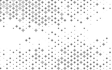 Light Silver, Gray vector texture with beautiful stars.