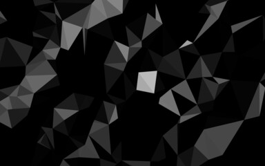 Obraz premium Dark Silver, Gray vector polygonal pattern.