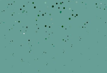 Light Green vector layout with circles, lines, rectangles.