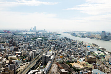 大阪市港区の街並み