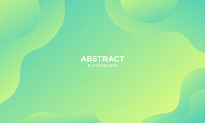 Abstract Green geometric background. Modern background design. Liquid color. Fluid shapes composition. Fit for presentation design. website, basis for banners, wallpapers, brochure, posters